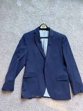 Banana Republic 38S Tailored Fit Navy Suit Blazer Classic Single-Breasted Jacket